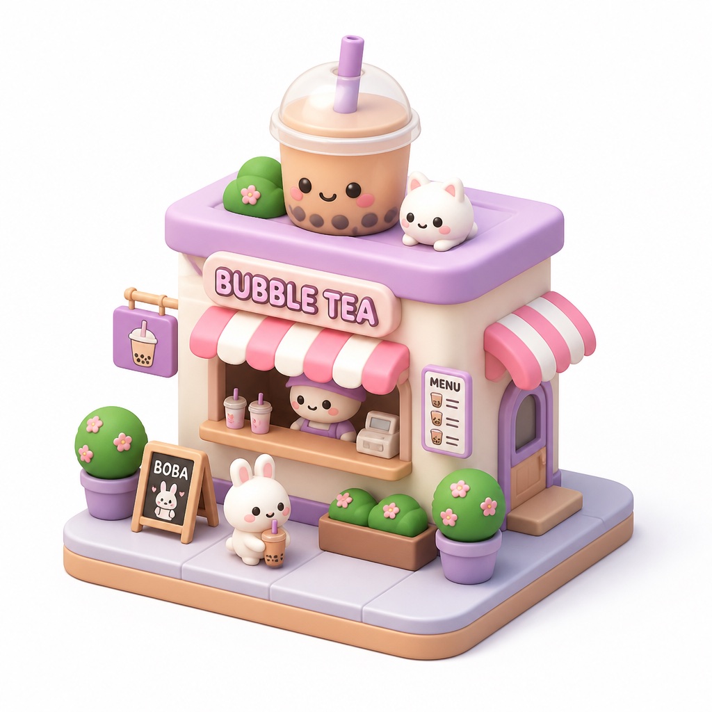 3D Kawaii Icons