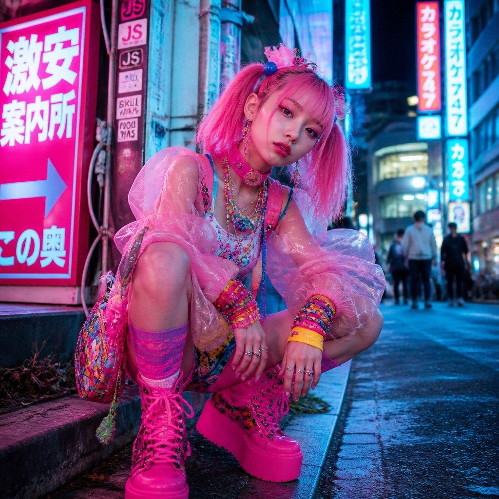 90s Japanese Cyber Fashion