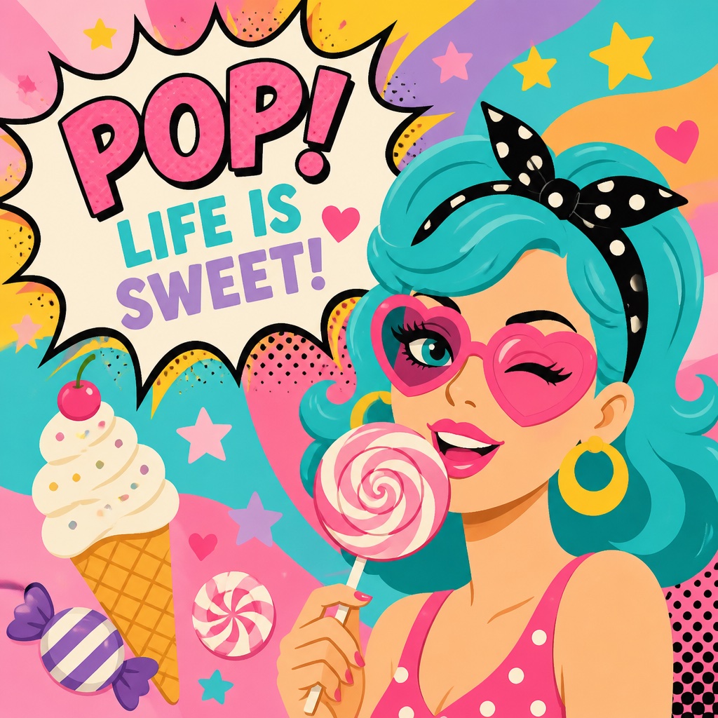 Candy-Colored Pop Art