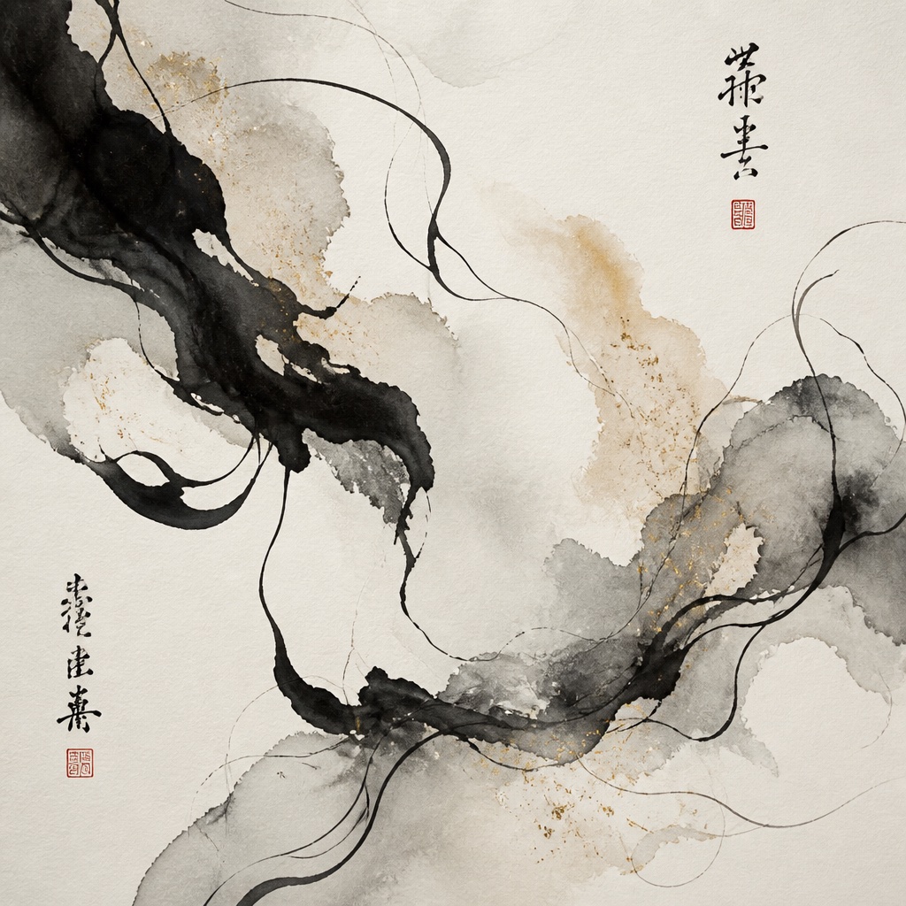 Fluid Ink Illustration