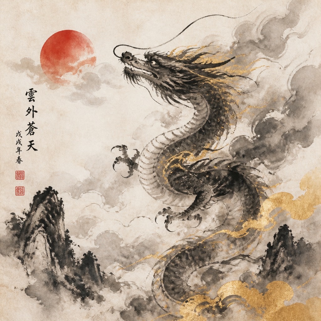 Japanese Ink Wash Painting