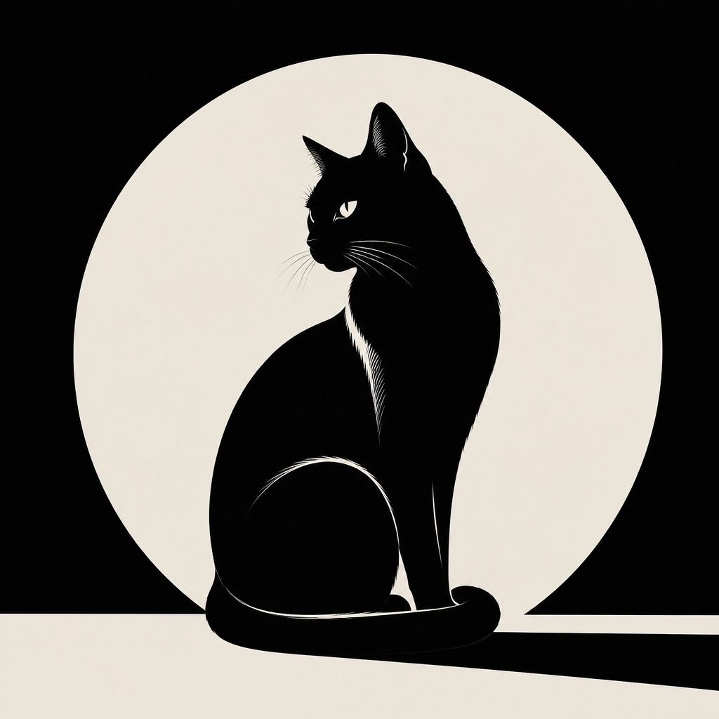 Minimal Monochrome Illustration