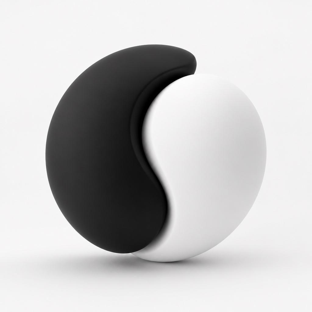 Monochrome 3D Minimalism