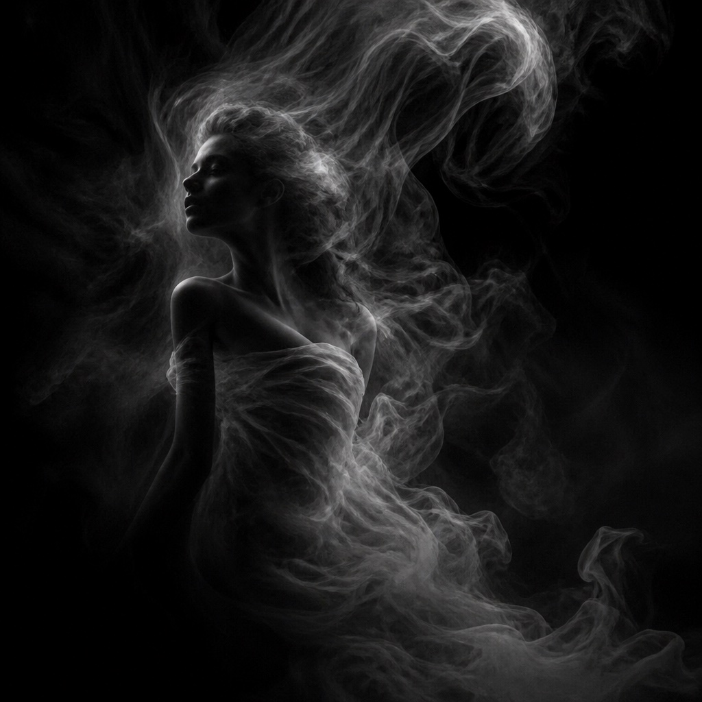 Monochromatic Smoke N' Shadow Art