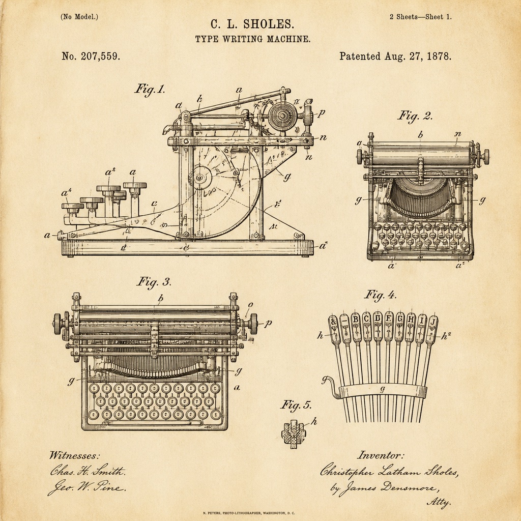 Vintage Patent Drawing